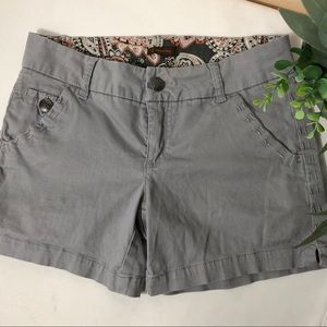 NWOT Casual Slate Gray Copper Key Shorts
